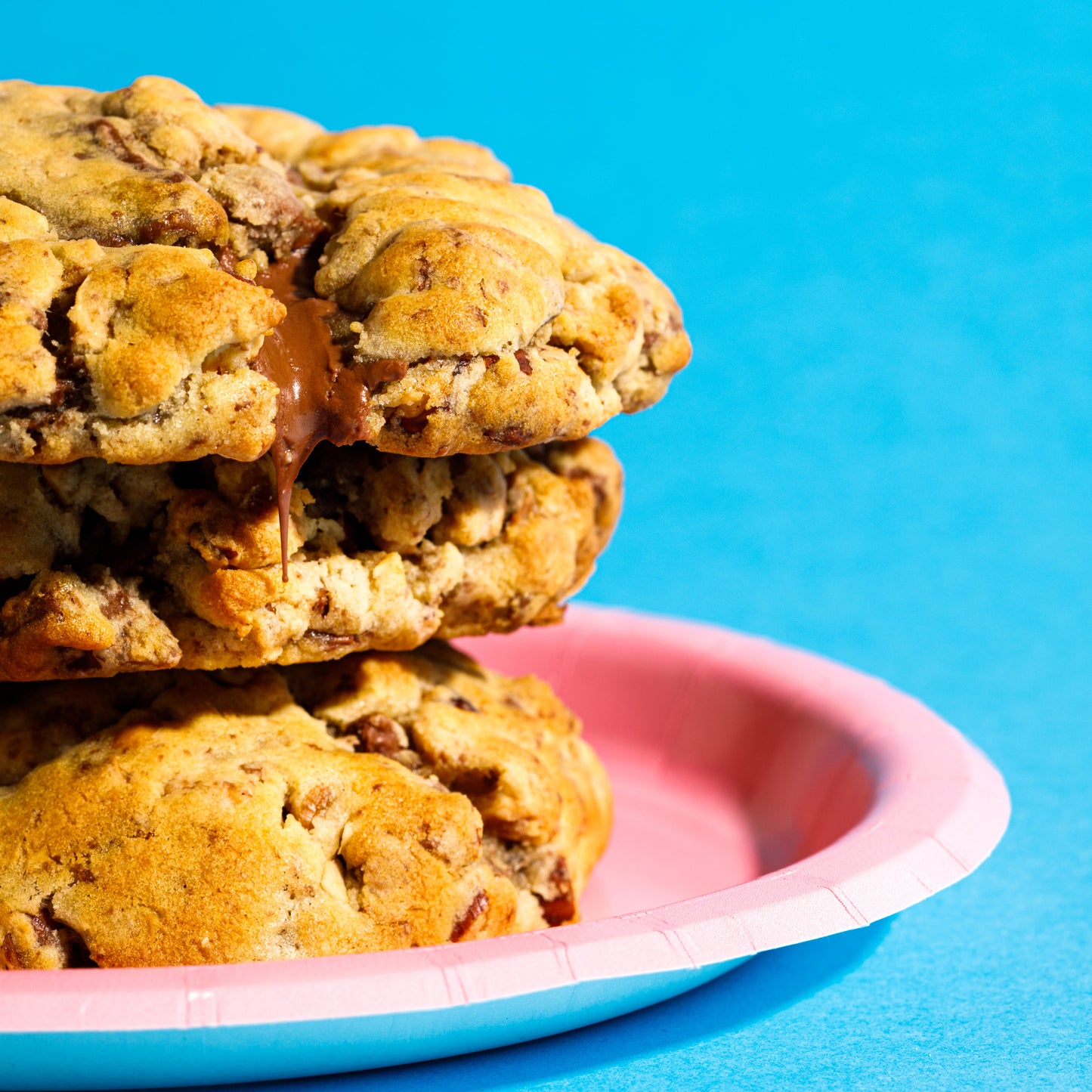 Nutella Stuffed Milk Chocolate Hazelnut Cookie