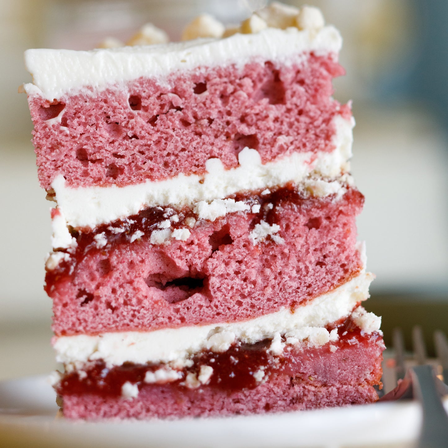 Strawberry Cake Slice