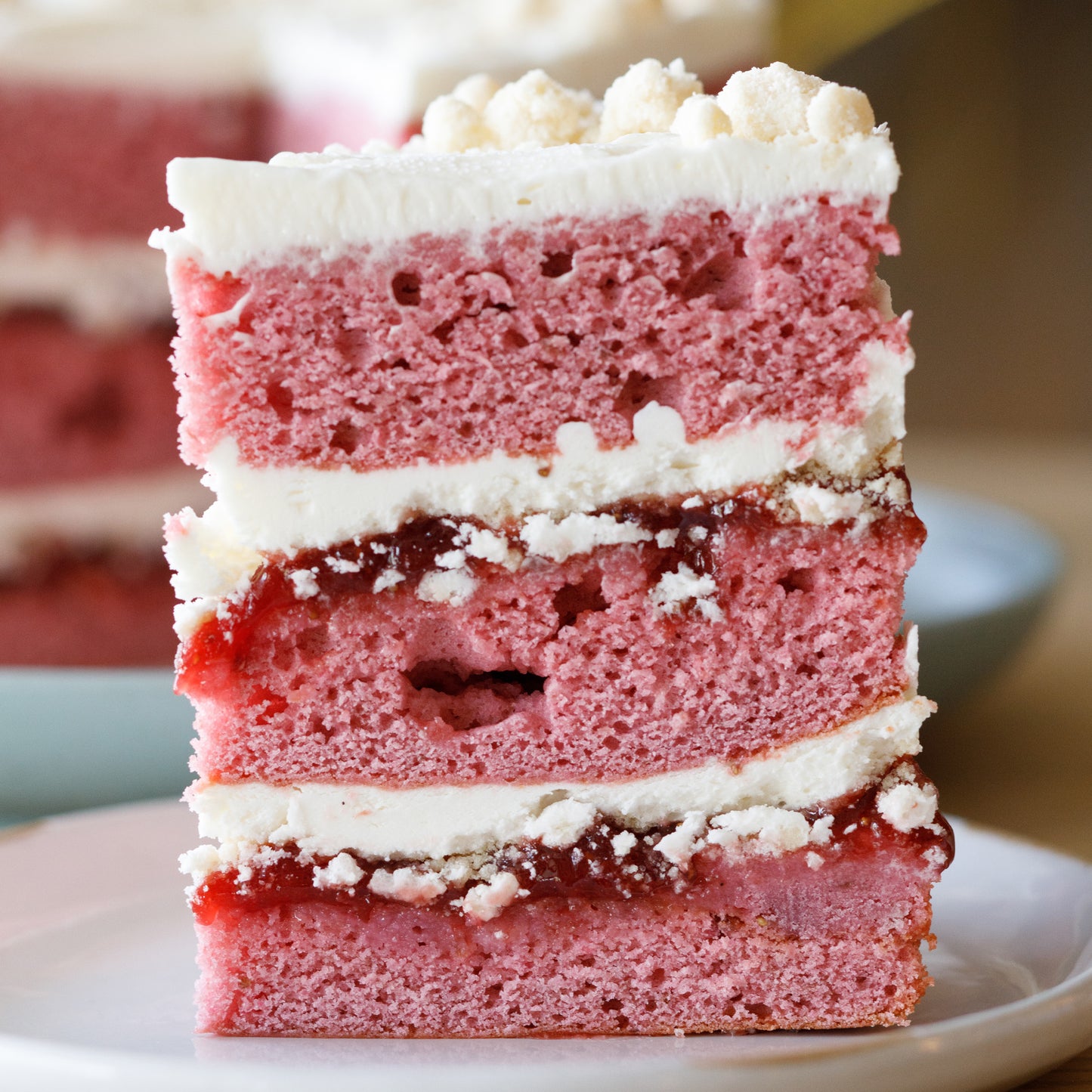 Strawberry Cake Slice
