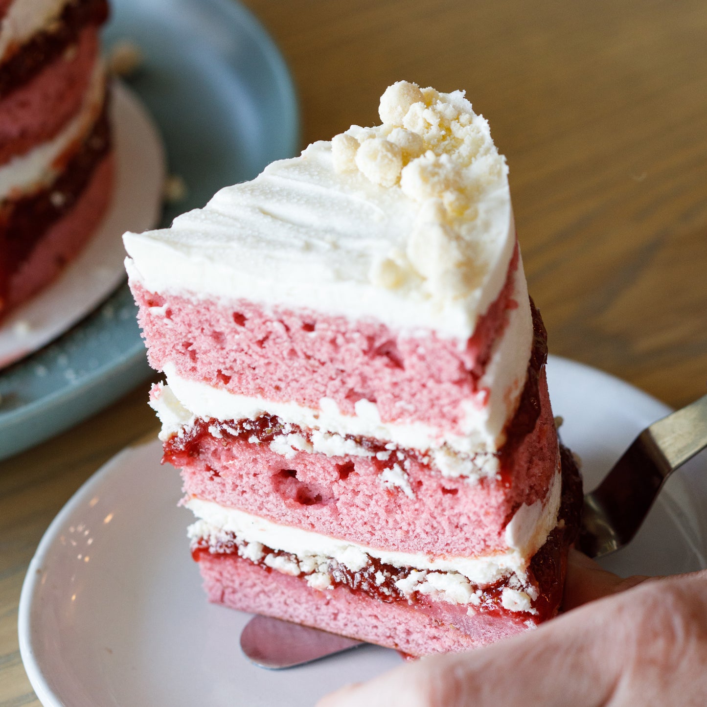 Strawberry Cake Slice