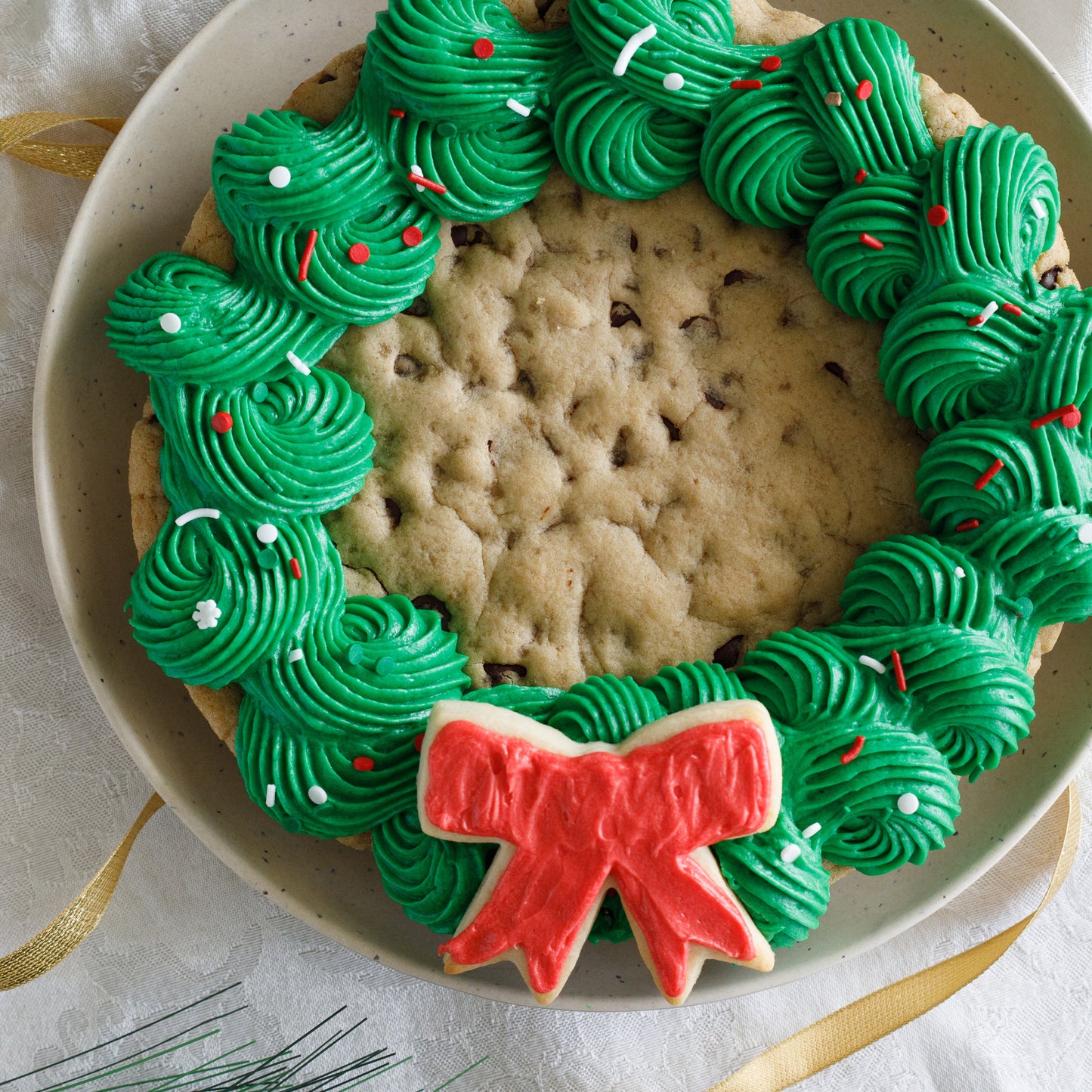 Wreath Cookie Cake