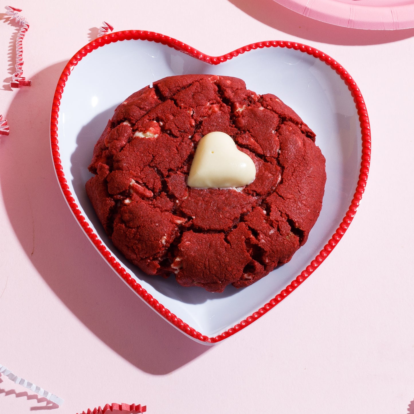Cheesecake Stuffed Red Velvet Cookie