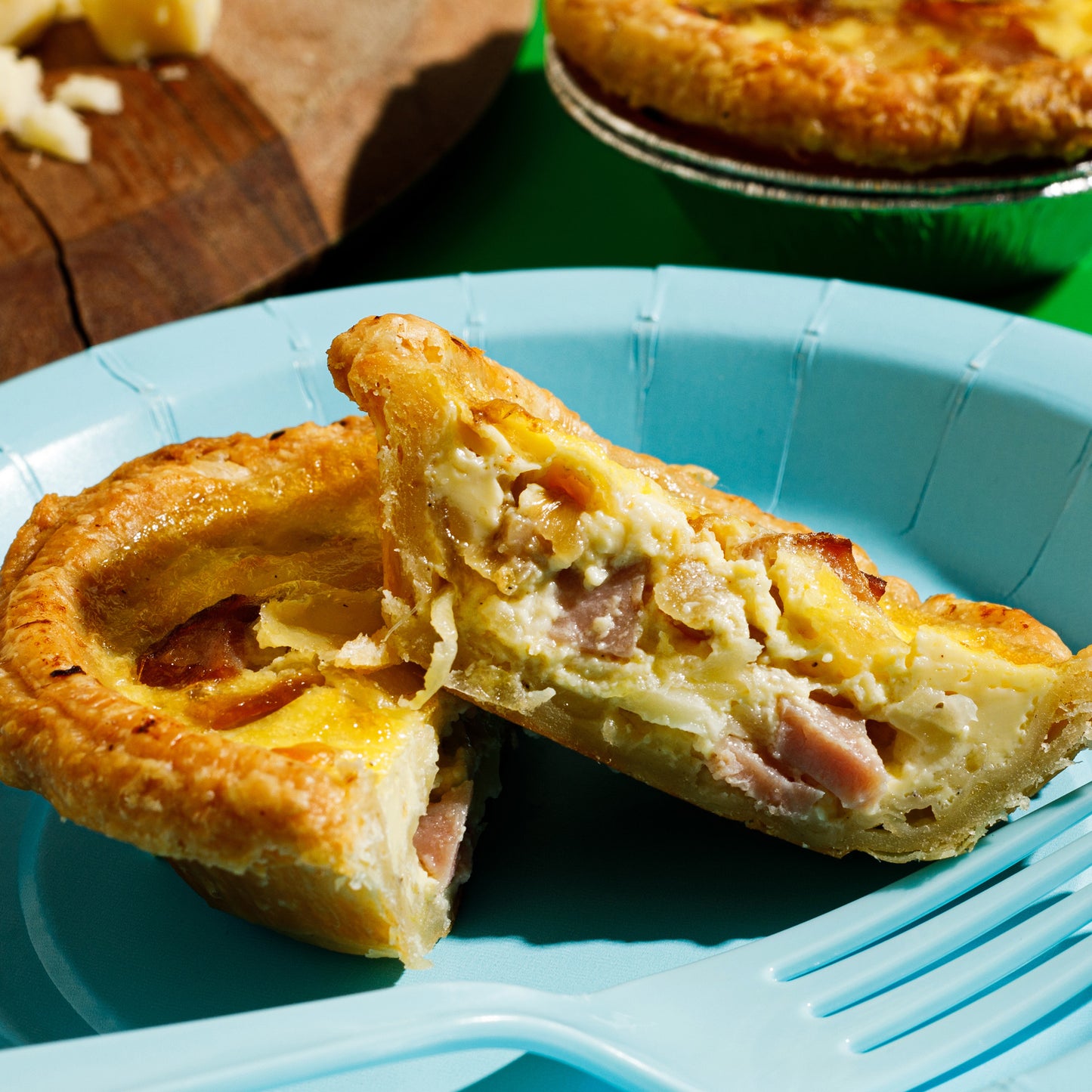 Caramelized Onion, Ham, Gruyere Quiche (mini)